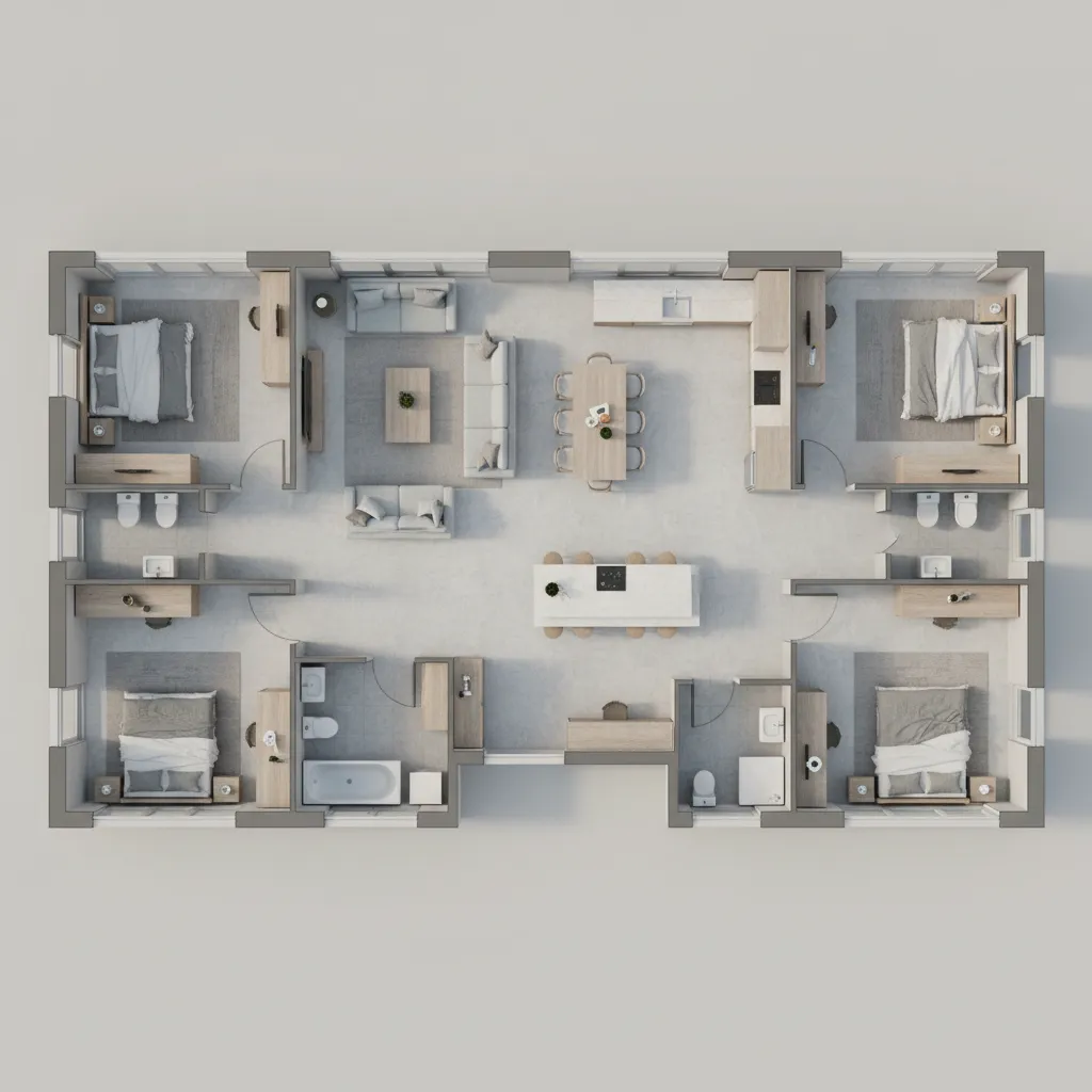 Diseños de casas 3 dormitorios: ideas funcionales y modernas