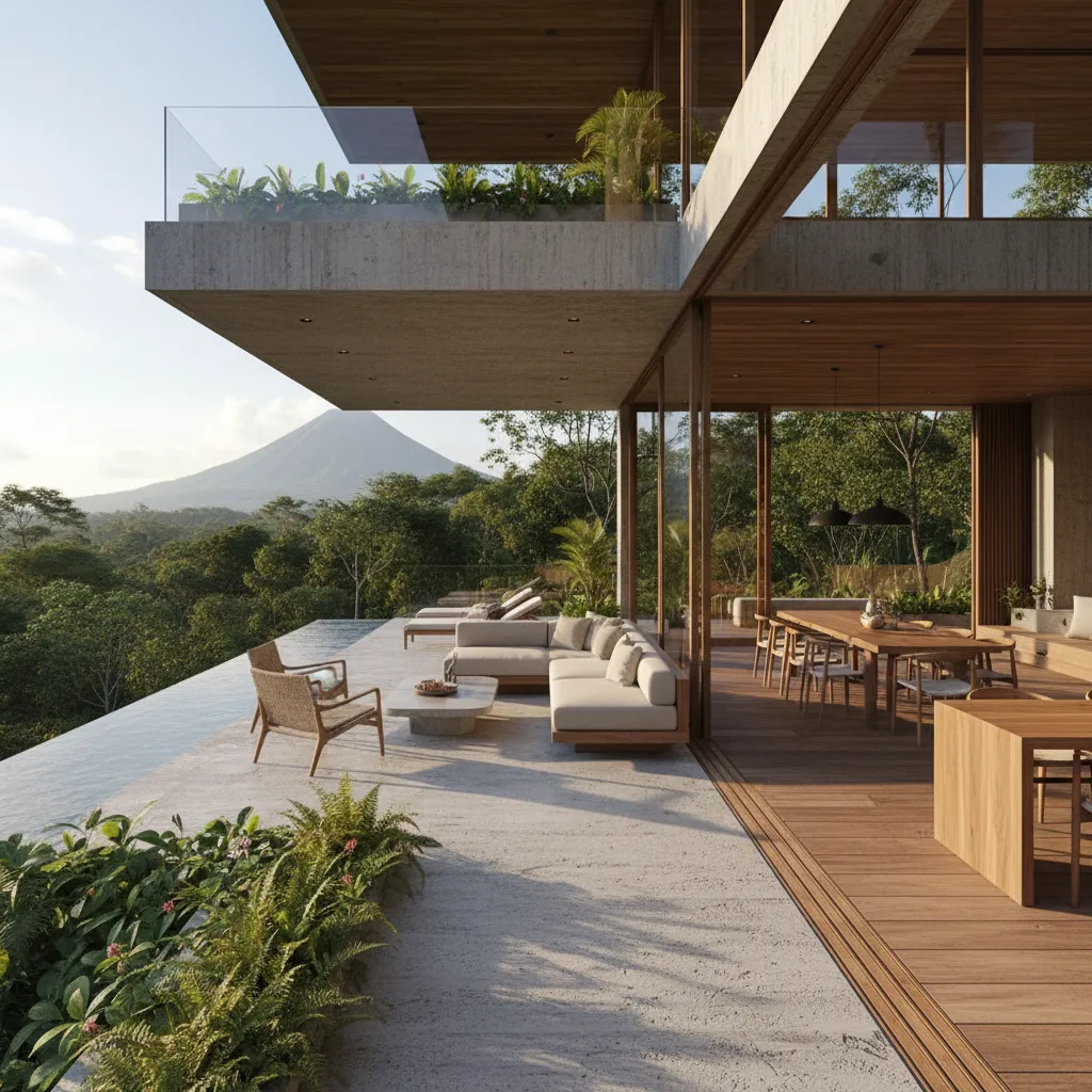 Diseños de casas de terrazas en Guatemala