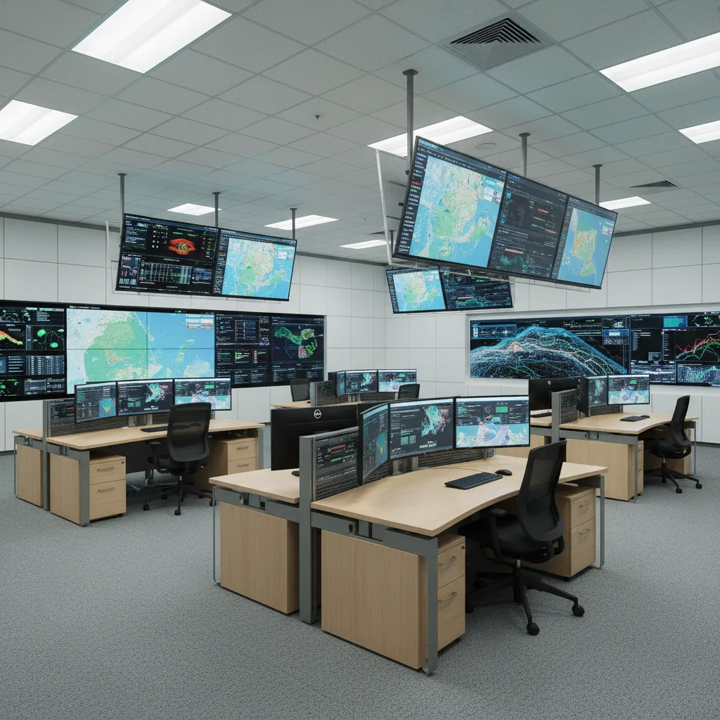 Clustered dispatch operator workstations designed for faster coordination