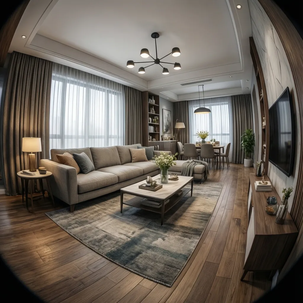 Diseño de distribución de salón en visualización 3D