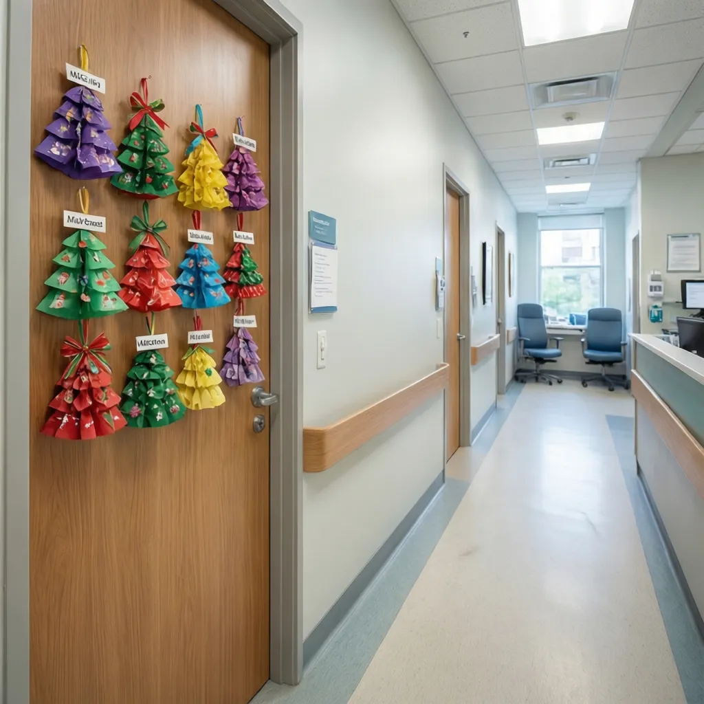 Low-Cost Christmas Door Decoration Materials