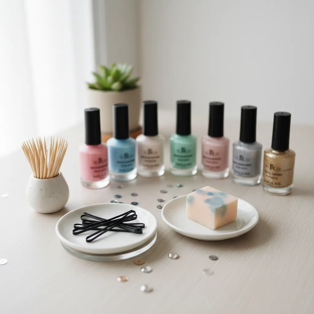 Herramientas caseras para hacer diseños de uñas