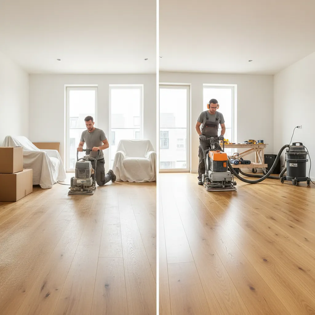 DIY vs Professional Hardwood Floor Refinishing Cost for 1200 Sq Ft