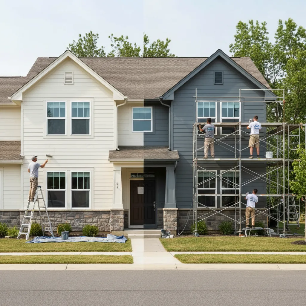 DIY vs Professional Painting Cost for a 2100 Sq Ft Two Story House
