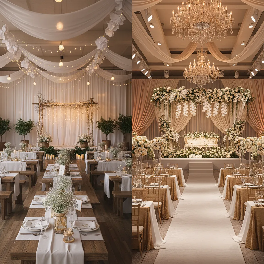 DIY Wedding Hall Decoration vs Professional Decorators Cost and Result Comparison