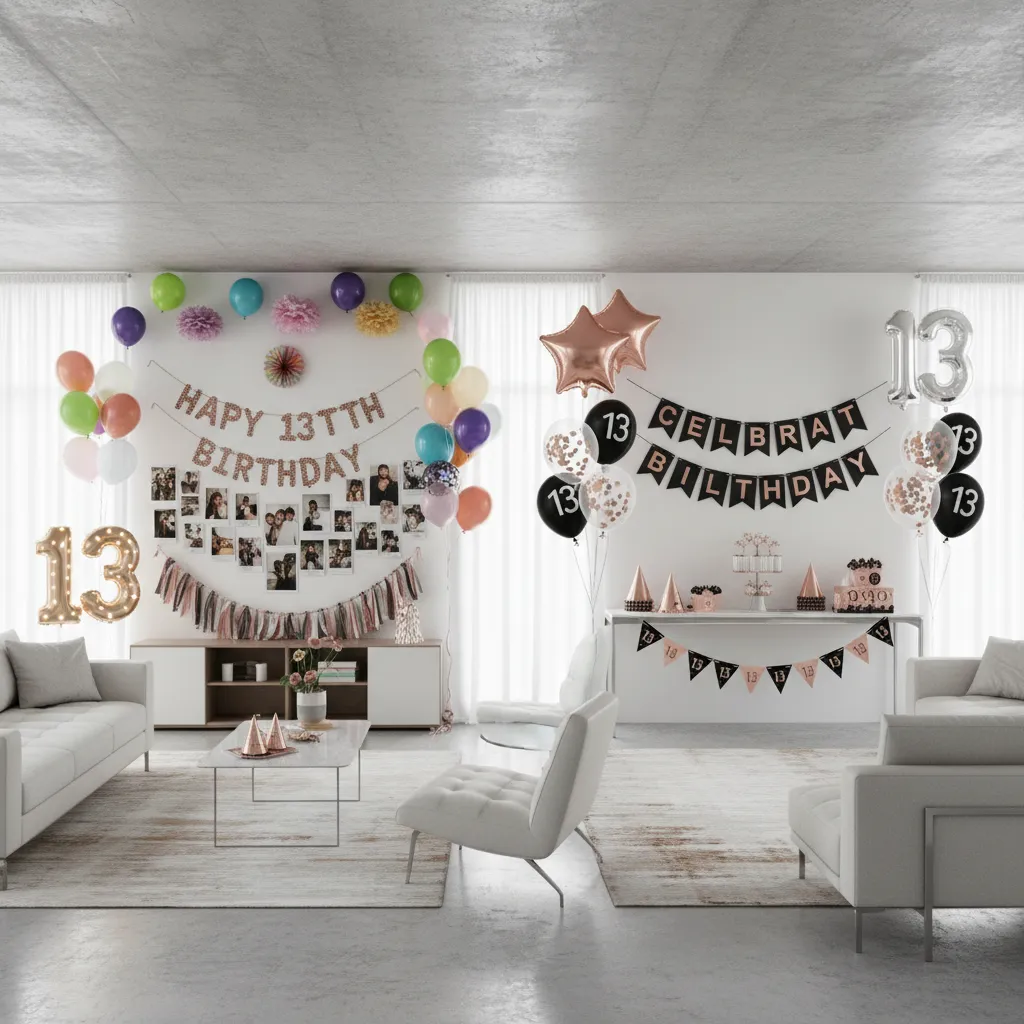 DIY vs Store Bought 13th Birthday Decorations Which Option Works Best