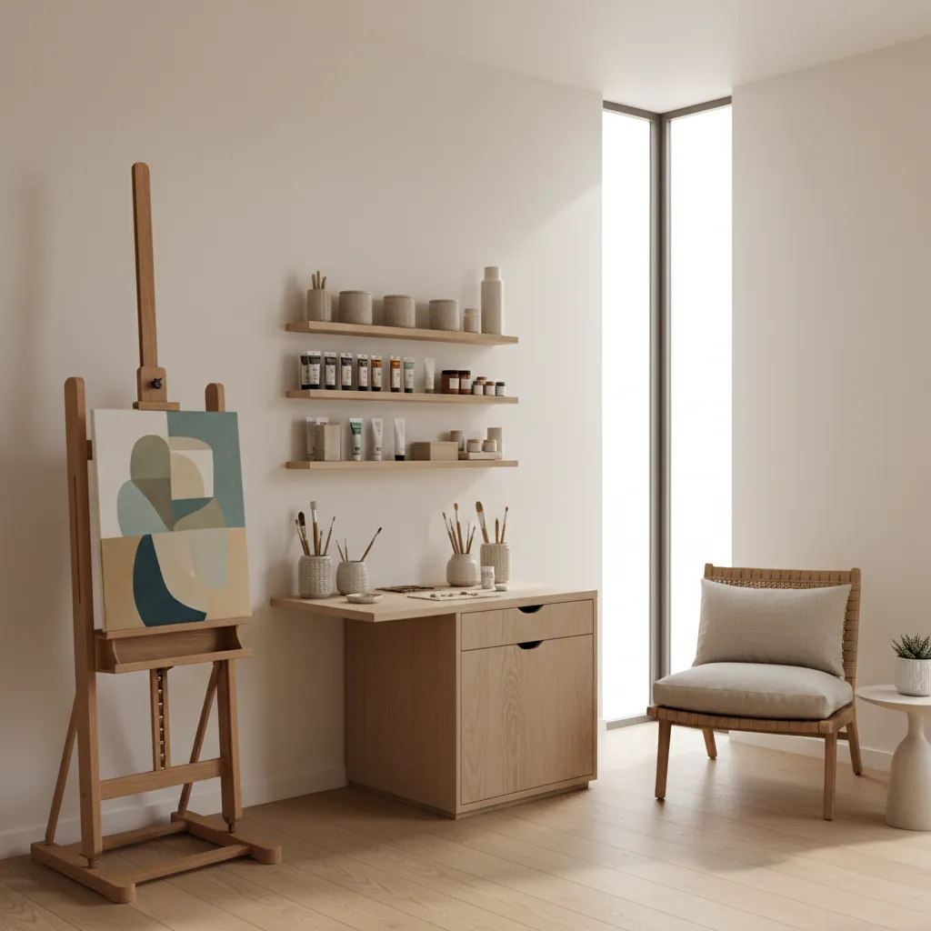 How to Optimize a DIY Wall Easel for Small Art Studios