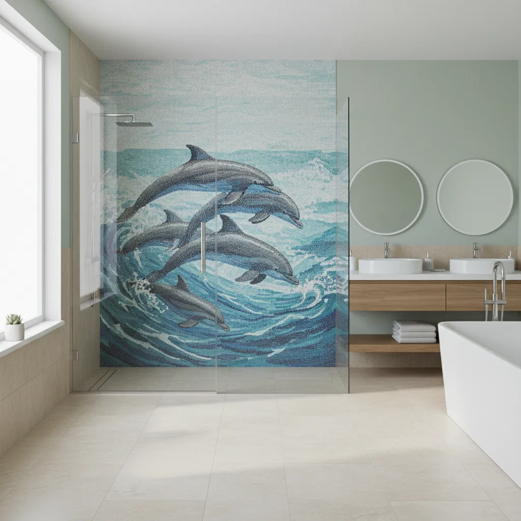 Dolphin Bathroom Tiles Design Ideas for a Fresh Coastal Look