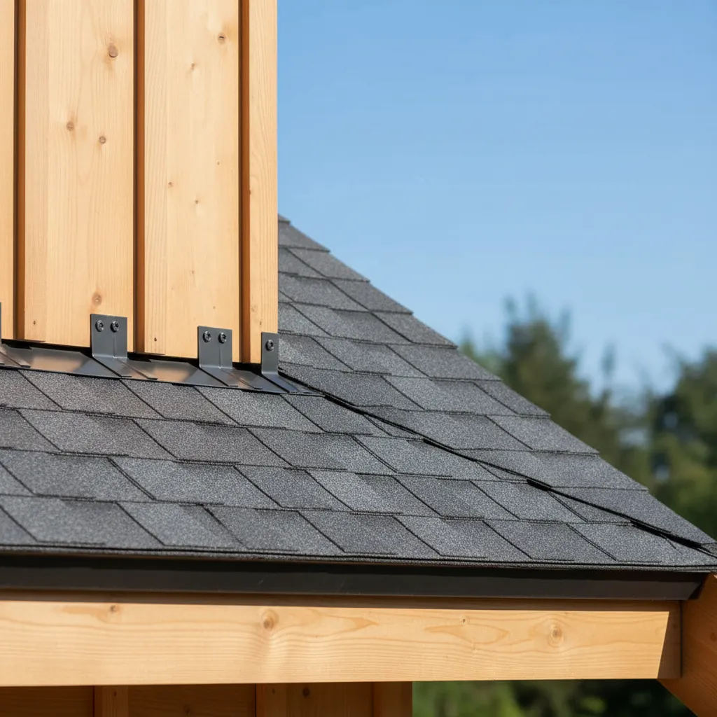 metal step flashing installation along dormer sidewall roof junction