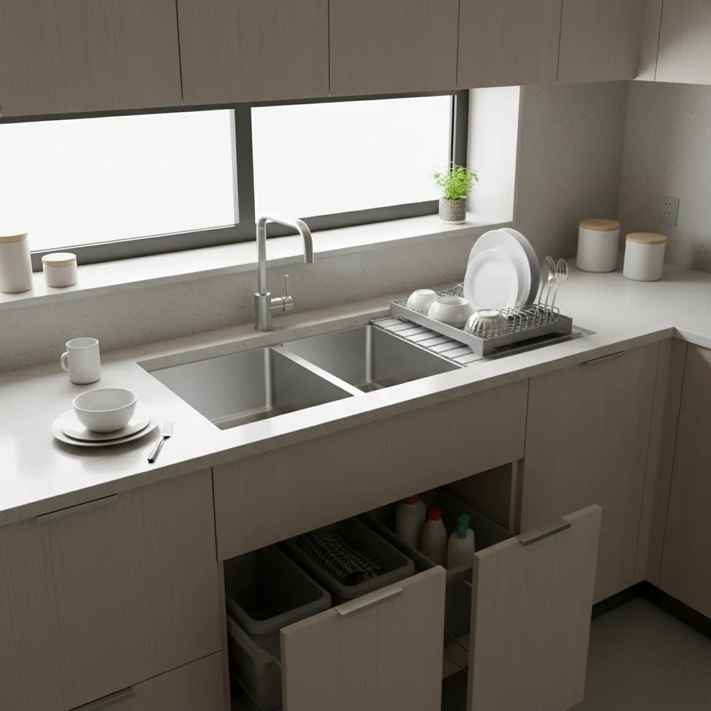 How to Optimize a Double Bowl Kitchen Sink With Drainboard for Small Kitchens