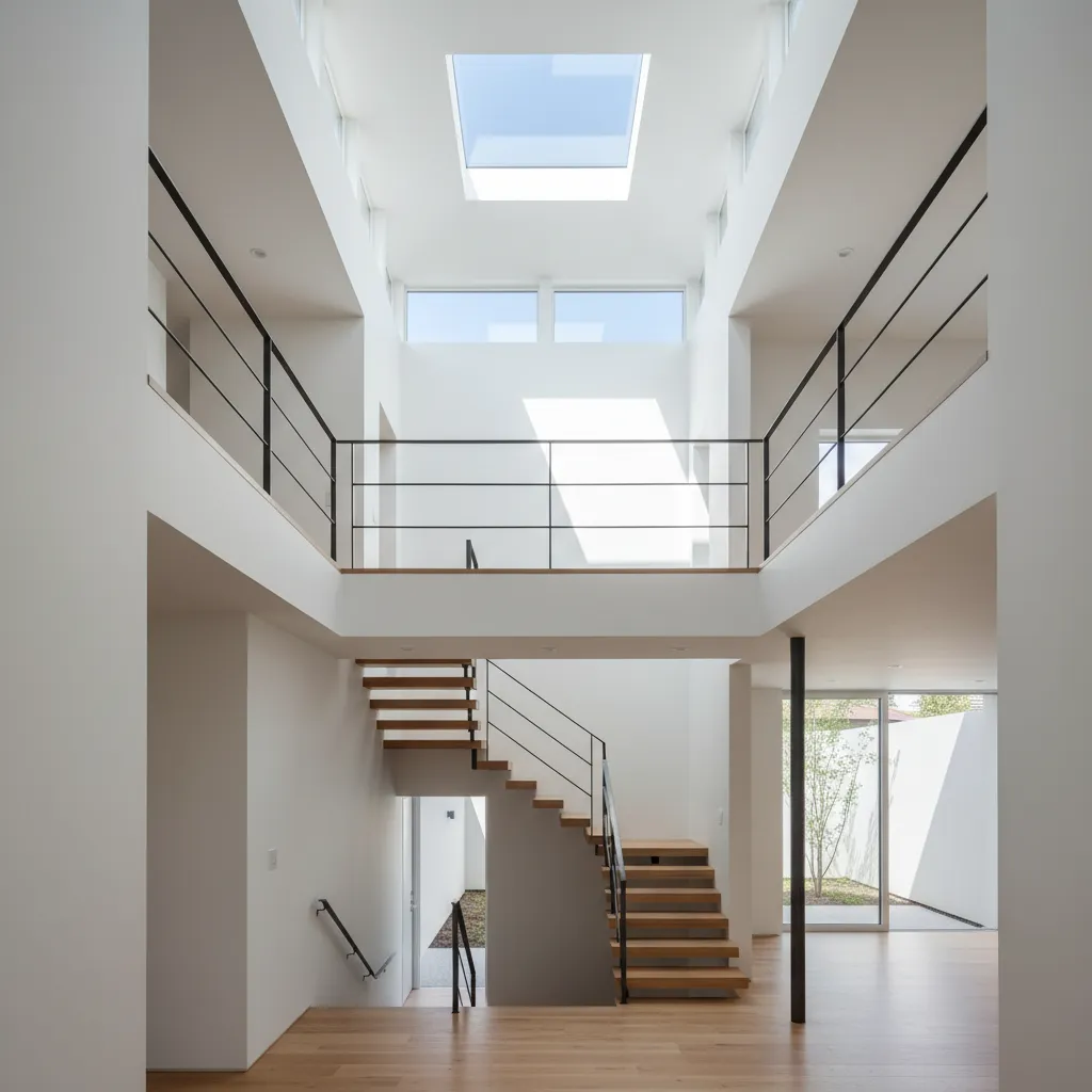 Two-Story Layout with a Double-Height Foyer