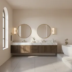 How Interior Designers Approach Double Vanity Mirror Layouts