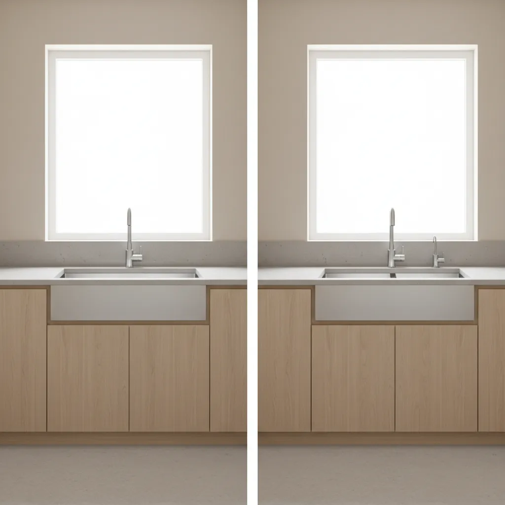Double Sink vs Single Sink Kitchen Cost Function and Value Comparison