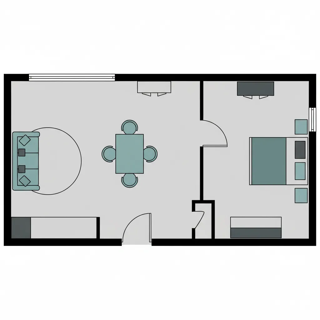designing room layout with drag and drop furniture in floor plan software