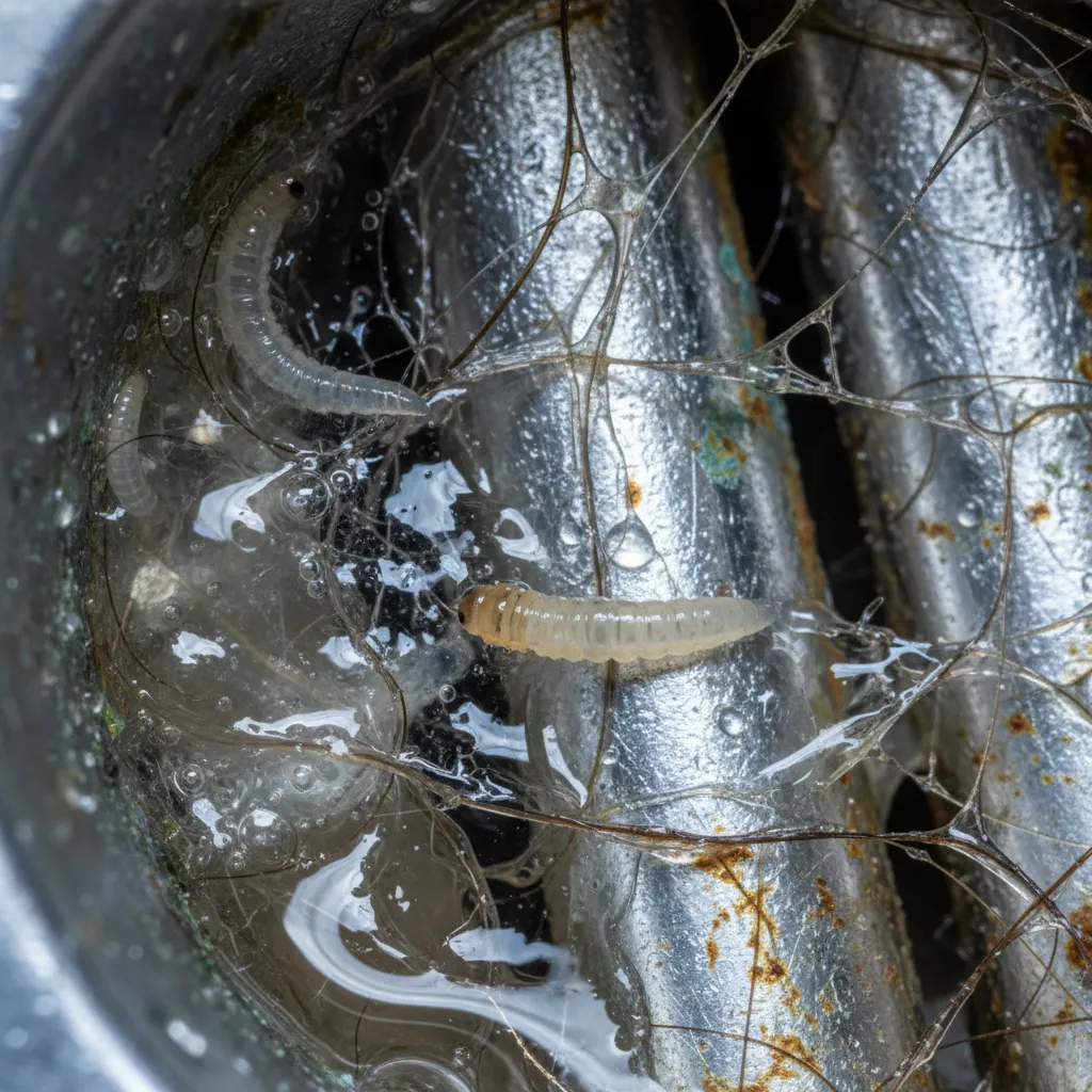 Signs of Drain Fly Larvae in Bathrooms and Drains