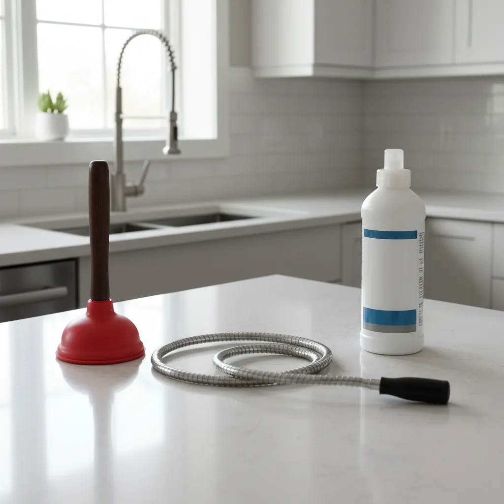Drain Snake vs Plunger vs Chemical Cleaner for Kitchen Sink Clogs