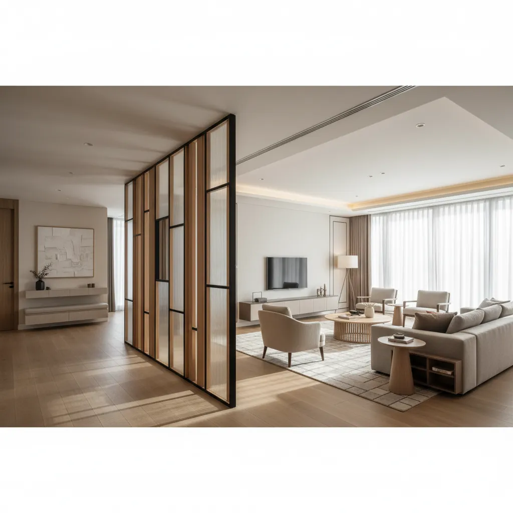 Best Materials for Drawing Room and Lobby Partitions: Glass, Wood, Metal, or MDF?