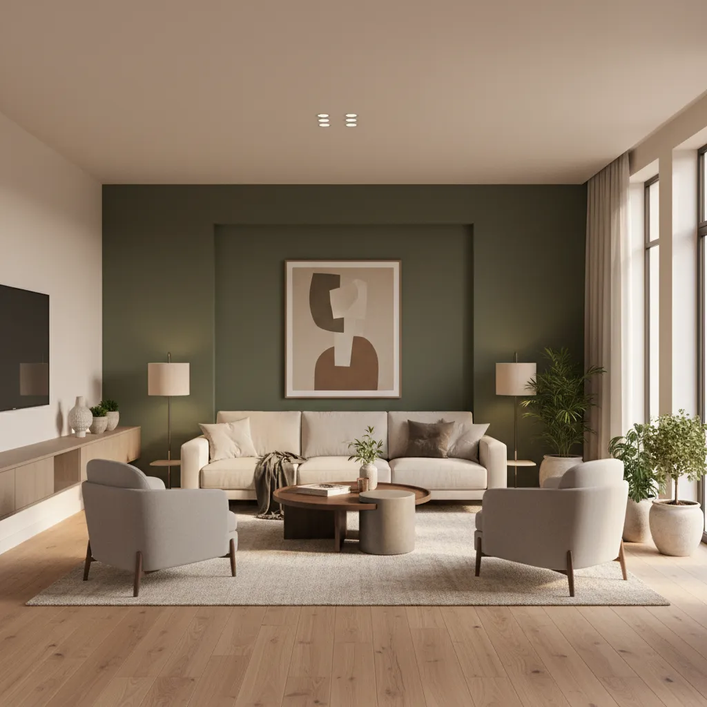 5 Wall Paint Colour Combinations for Drawing Room