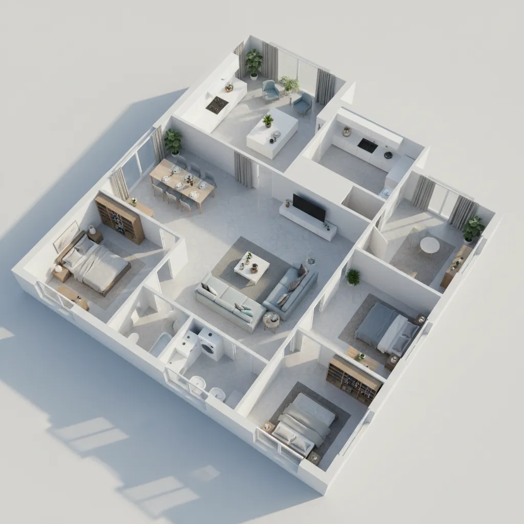 3D floor plan created in DreamPlan home design software