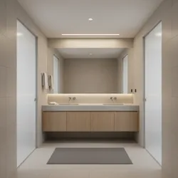 Best Vanity Placement for Dual Access 8x10 Bathrooms