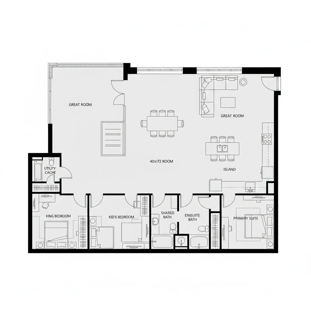 Dual-Aspect 3-Bedroom Family Plan