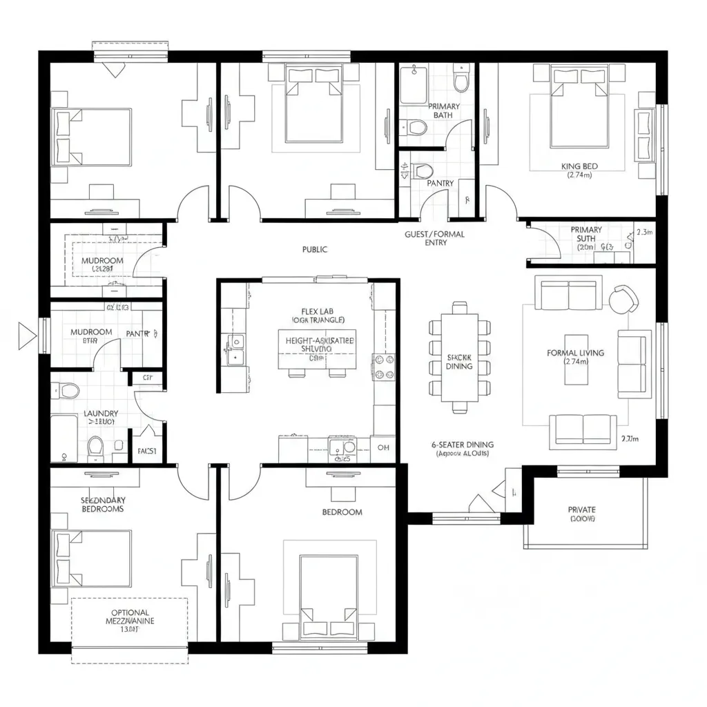 Split Plan with Flex Lab and Dual Entries