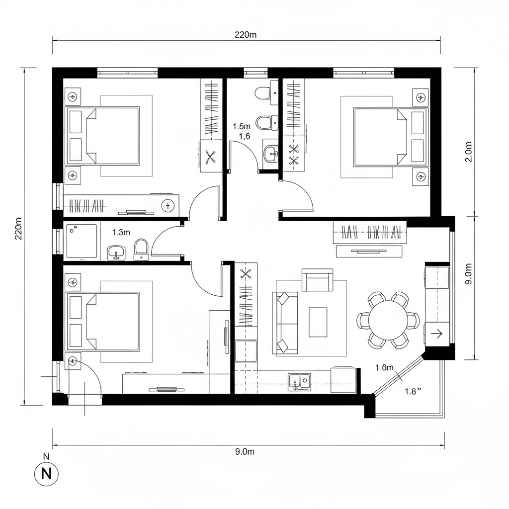 Dual-Spine Gallery with Split Private Core