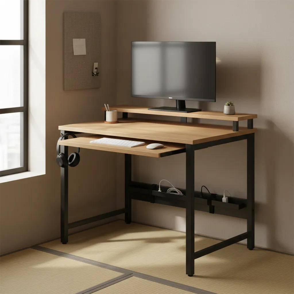 2. ゲームと仕事を切り替える「二枚天板」と収納技巧で集中を上げる