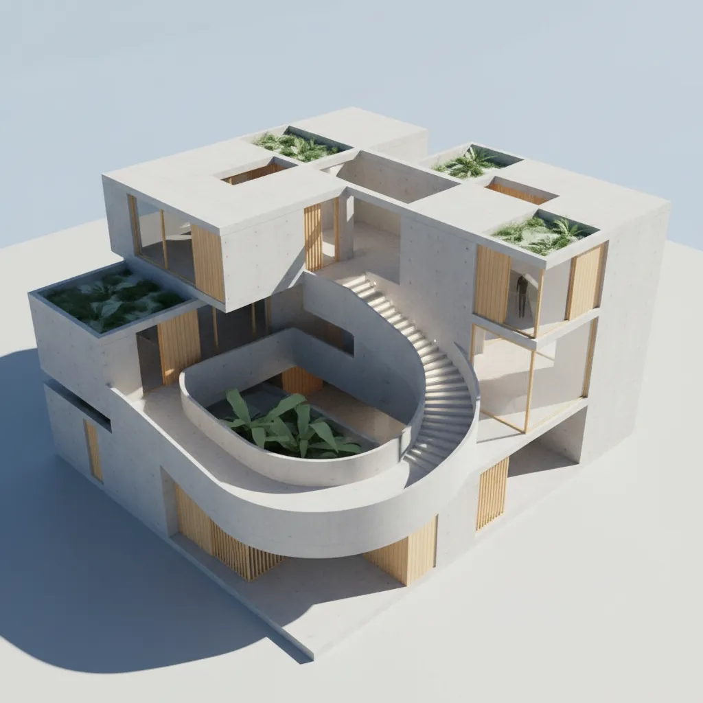 3 BHK Duplex Bungalow Floor Plan, Coded for Tomorrow