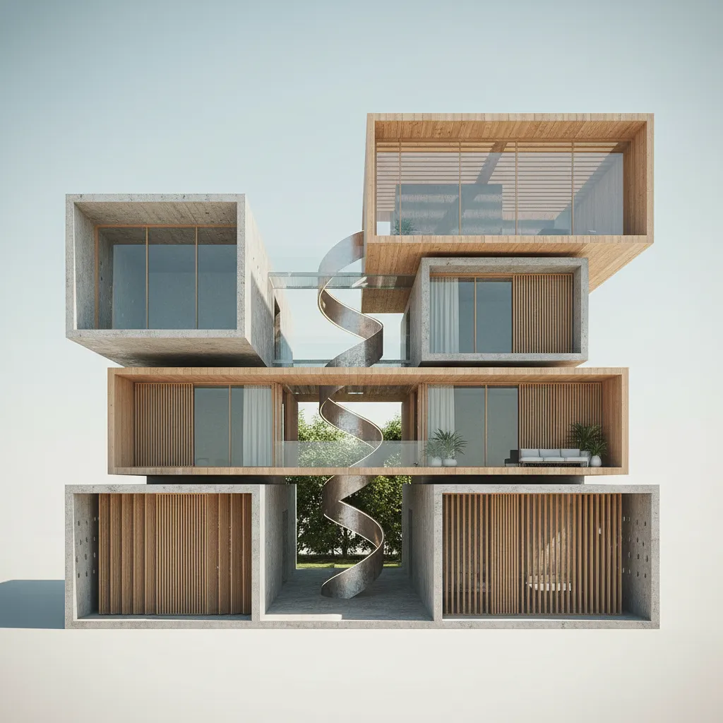 Three-Story Duplex, Written Like a Future Interface: How a vertical home compiles lifestyle code across three levels