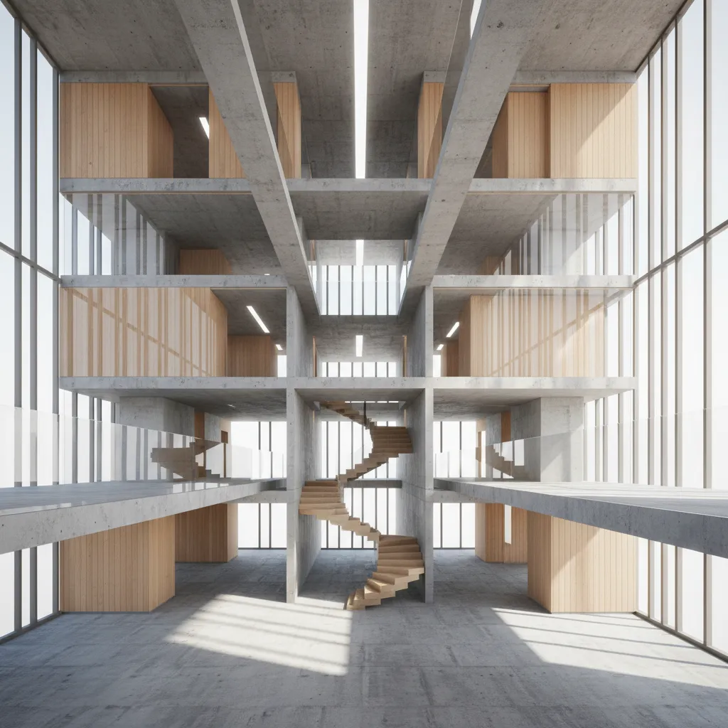 Three-Bedroom Duplex: Interface for Future Living: Designing a duplex where movement, memory, and meaning compile into a liveable code