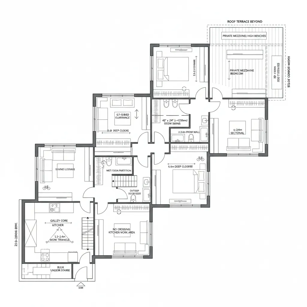 Stair-Interlaced Duplex Ribbon