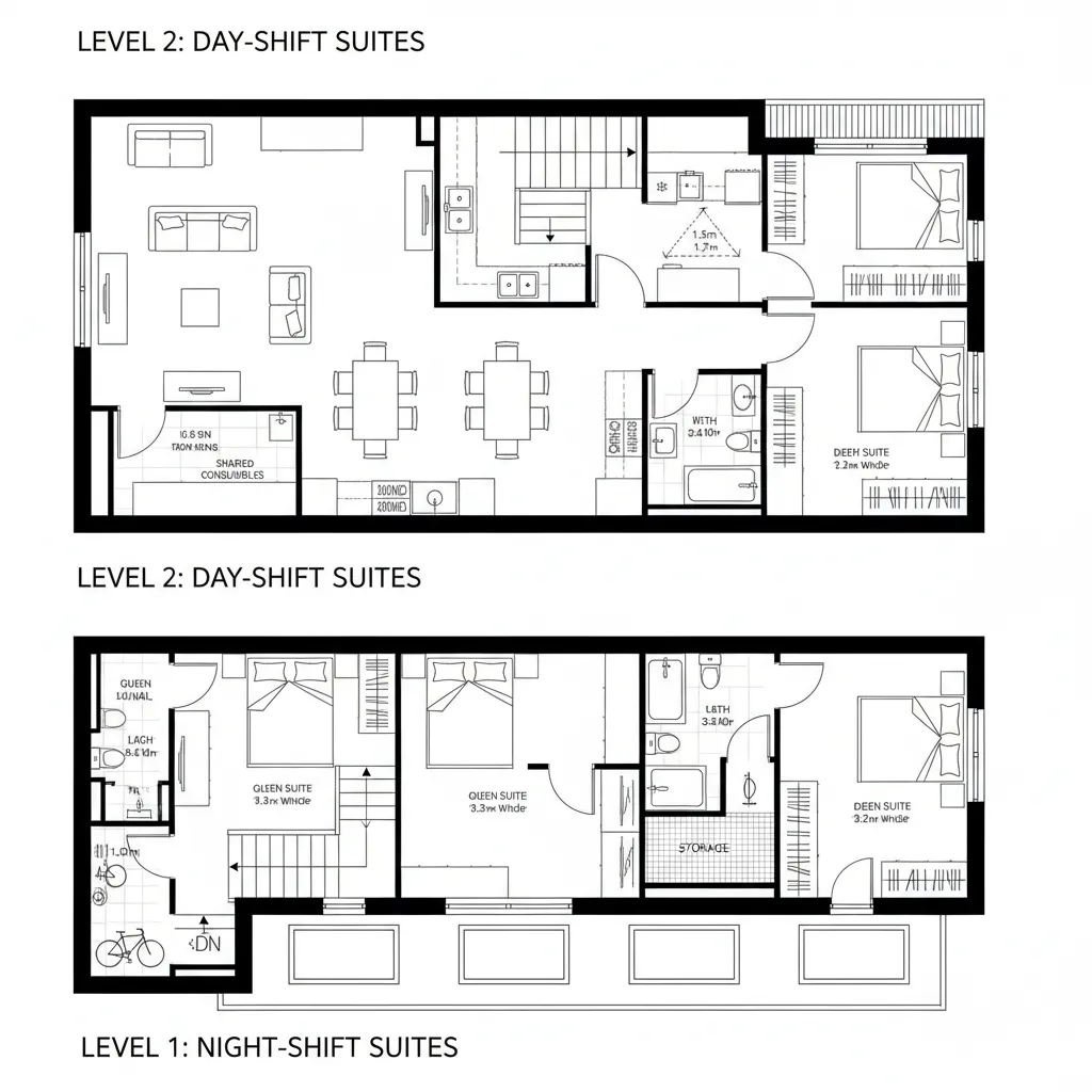 Duplex Stack with Time-Zoned Zones