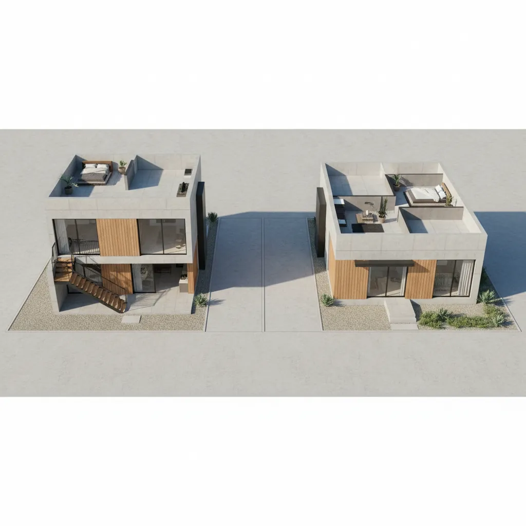 Duplex vs Single Family Layouts for 900 Sq Ft Plots
