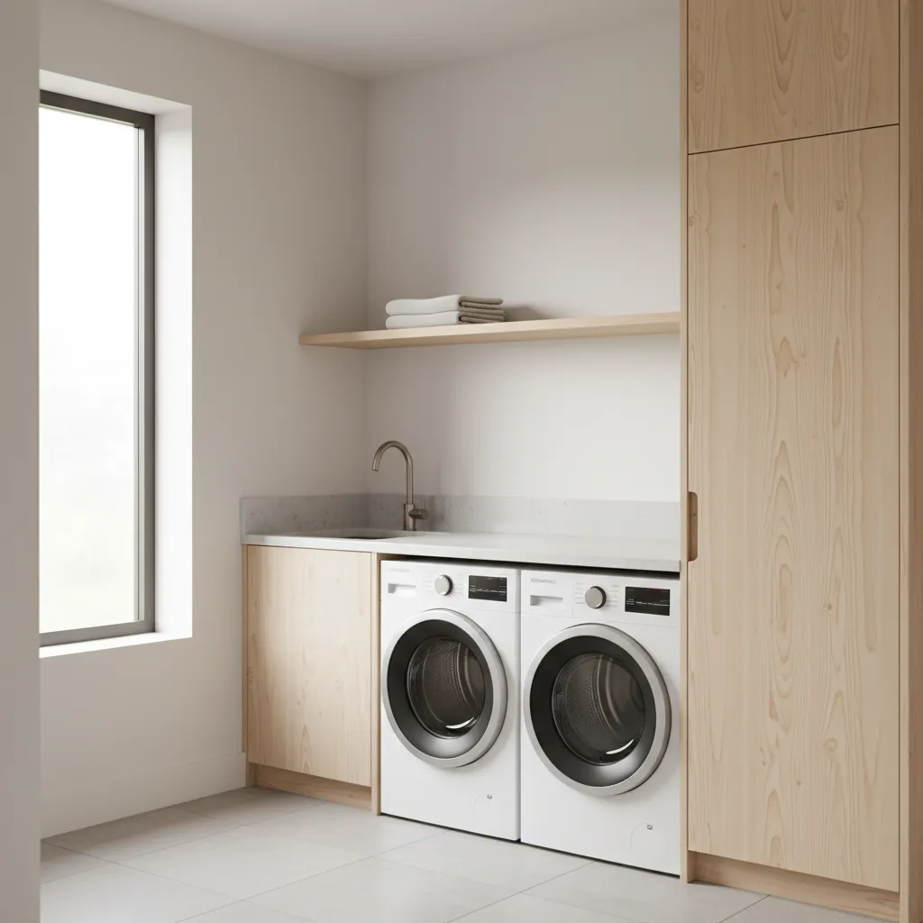 Best Materials for Durable Narrow Laundry Room Cabinets