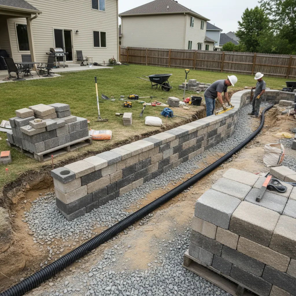 Best Base Preparation and Drainage for a Durable Paver Wall