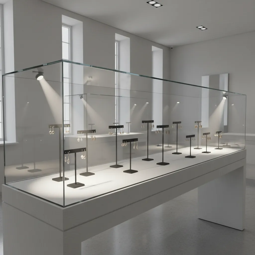 Lighting layout diagram style visualization for jewelry earring displays