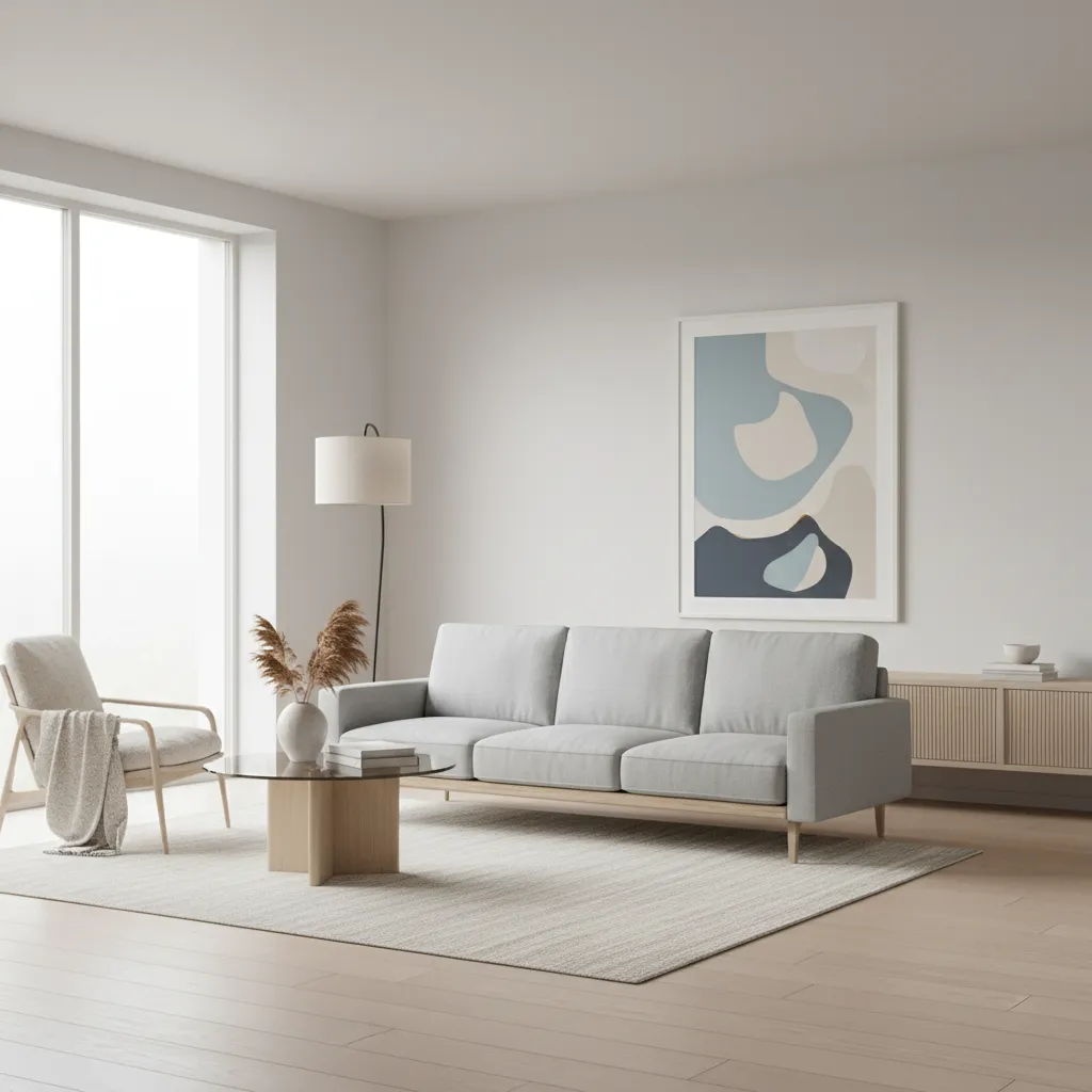 3D rendered product displayed in lifestyle interior scene