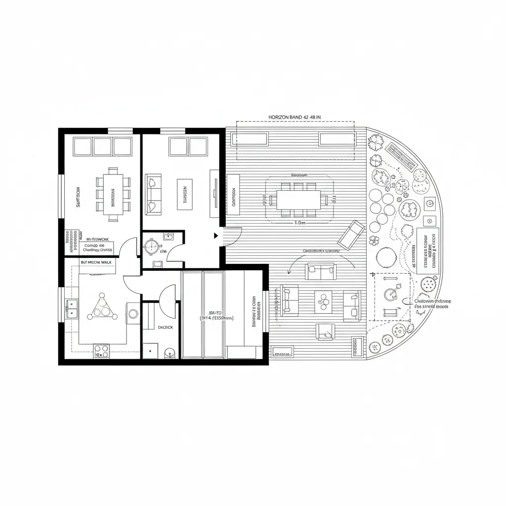 Edge-to-Garden Interface: Sunroom + Outdoor Handshake