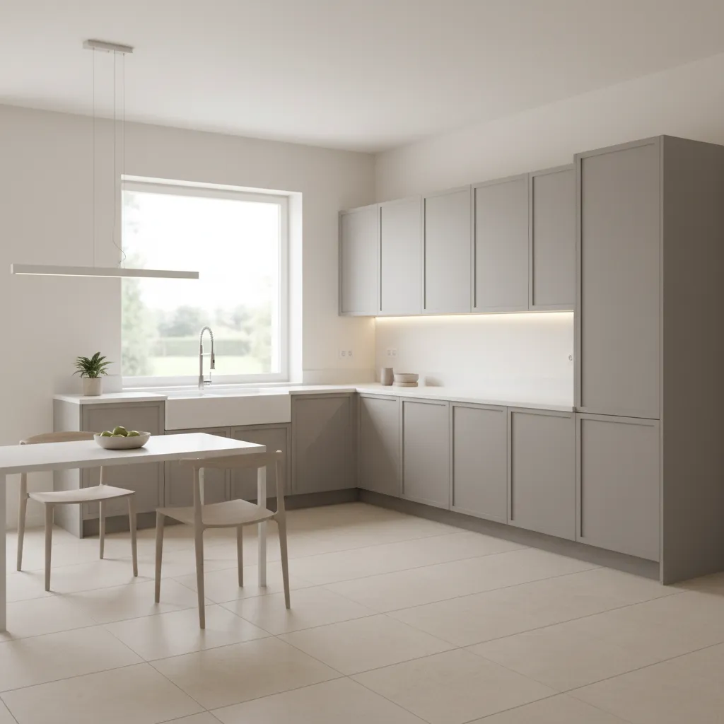 efficient 10x10 kitchen layout with standard cabinet sizes