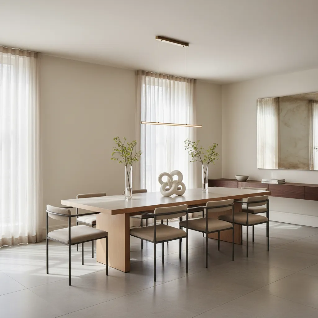 eggshell or silk wall paint reflecting soft light in modern interior