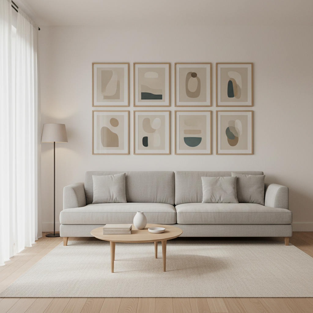 Eight Frame 8 Frame Gallery Wall Spacing: Fix Crooked Layouts