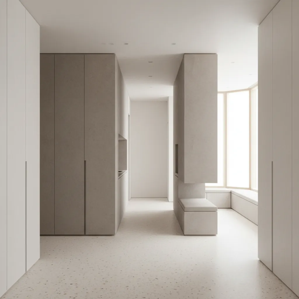 2 BHK, 1000 sq ft — Interface of a Near-Future Home: Flow-first living for urban families who code their days through space