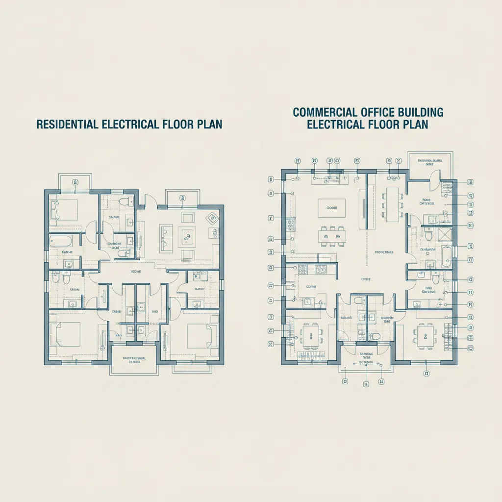 Electrical Floor Plan Standards for Residential and Commercial Buildings
