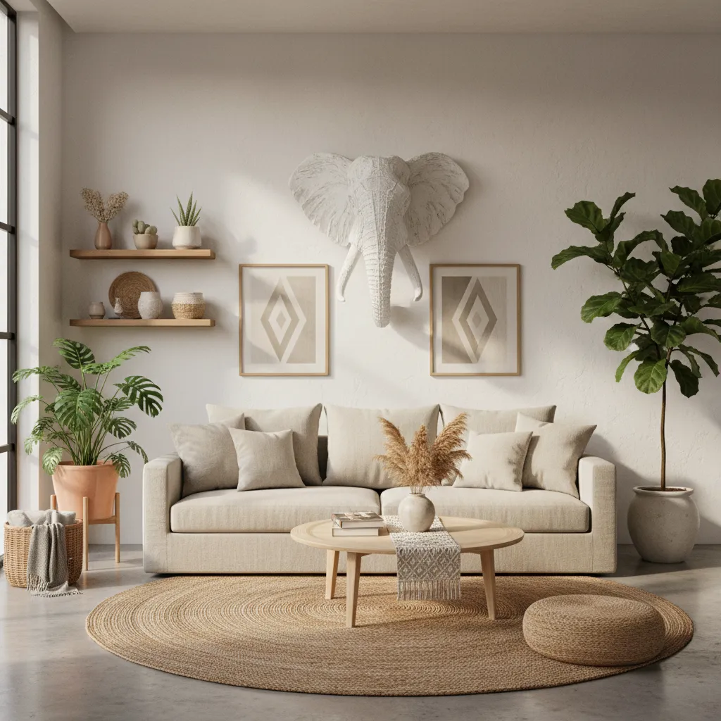 Best Interior Design Styles for Elephant Head Wall Decor
