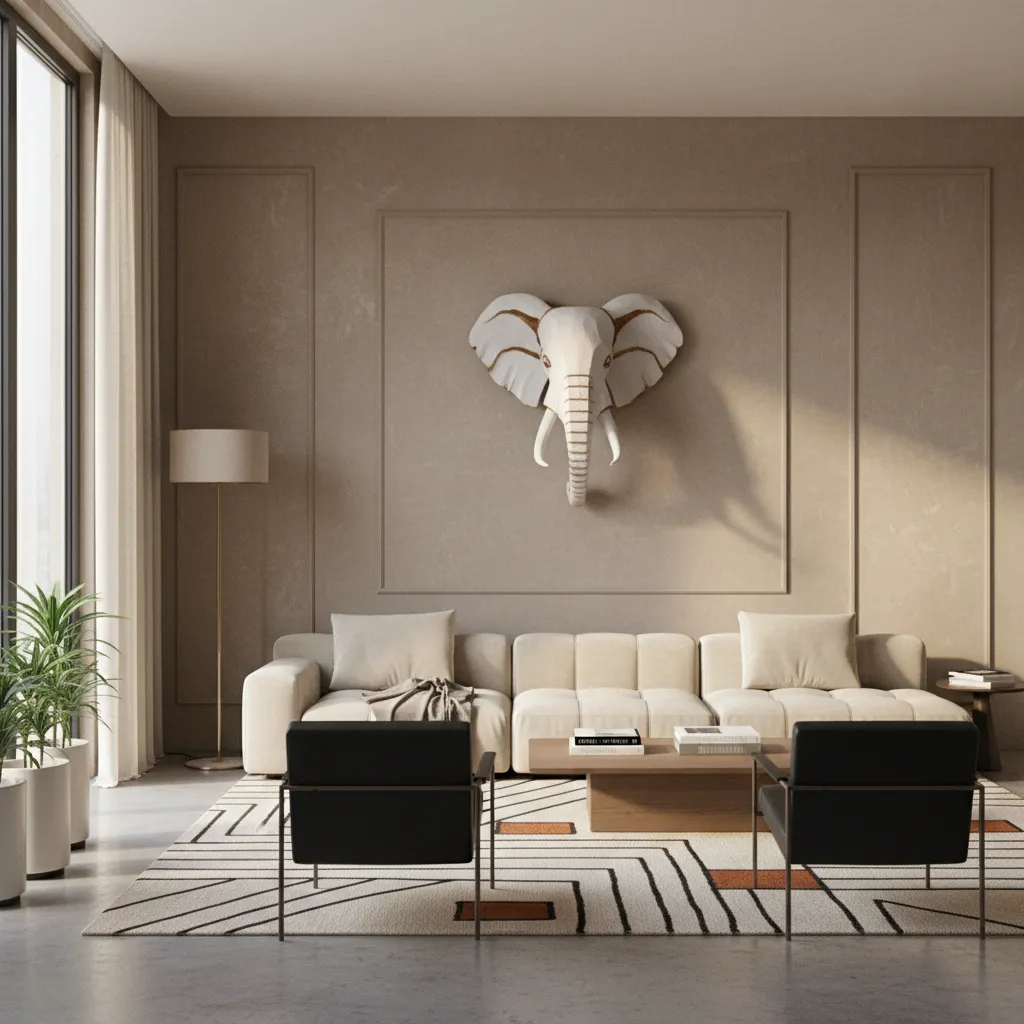 How to Choose the Right Size Elephant Head Wall Decor for Your Room