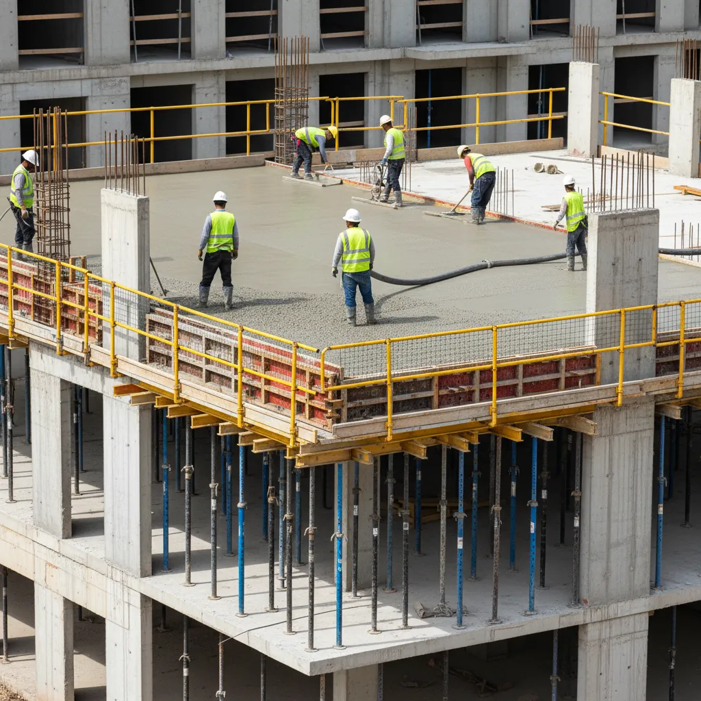 Safety Risks When Pouring Concrete on Elevated Floors and How to Prevent Them: Understand the hidden hazards of second‑floor concrete pours and the practical safety controls professionals use to prevent structural failure and worker injuries.
