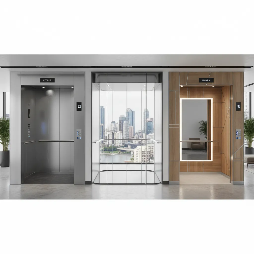 Elevator Interior Materials Comparison: Stainless Steel vs Glass vs Laminates
