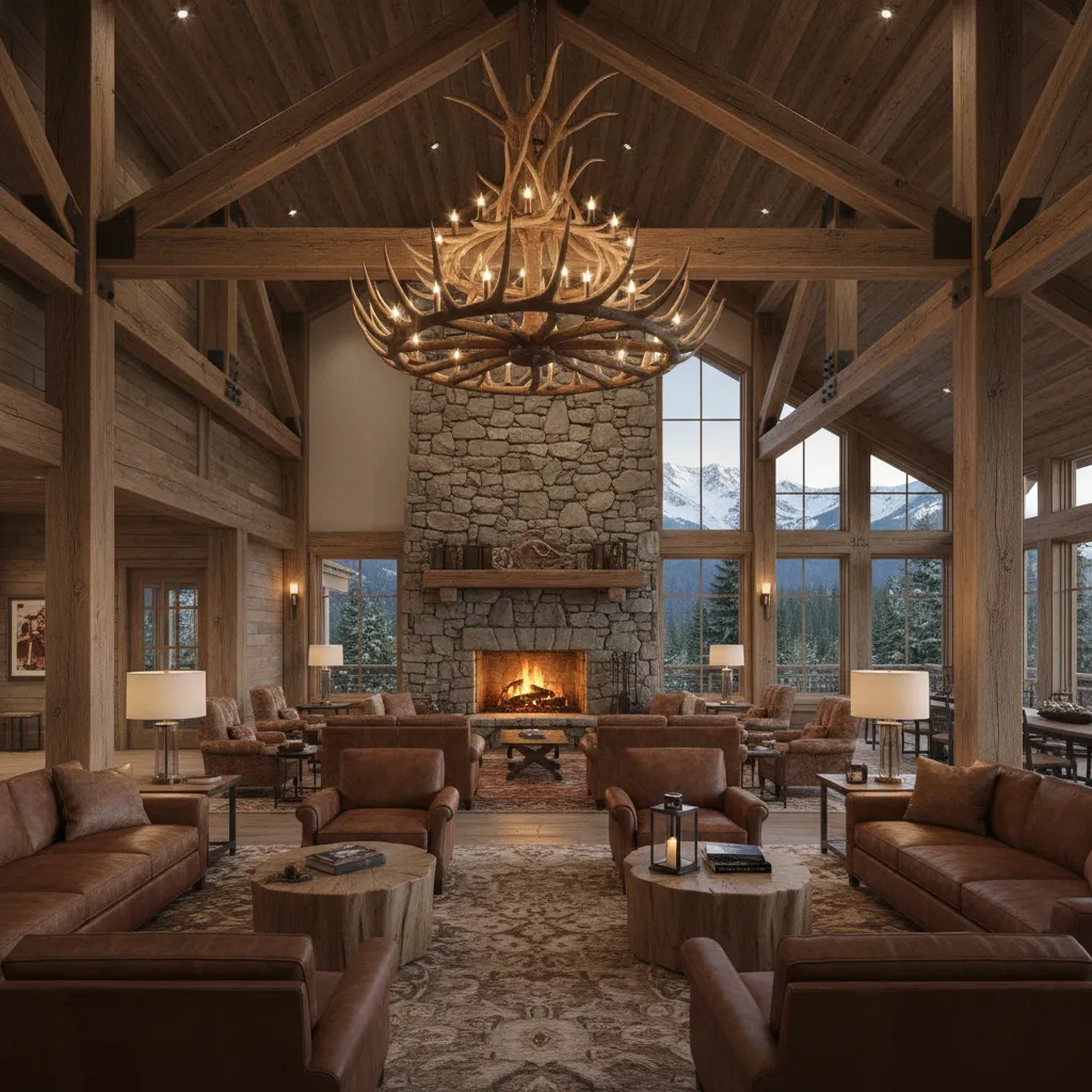 How Elk Antler Decor Is Used in Lodges, Cabins, and Hospitality Design