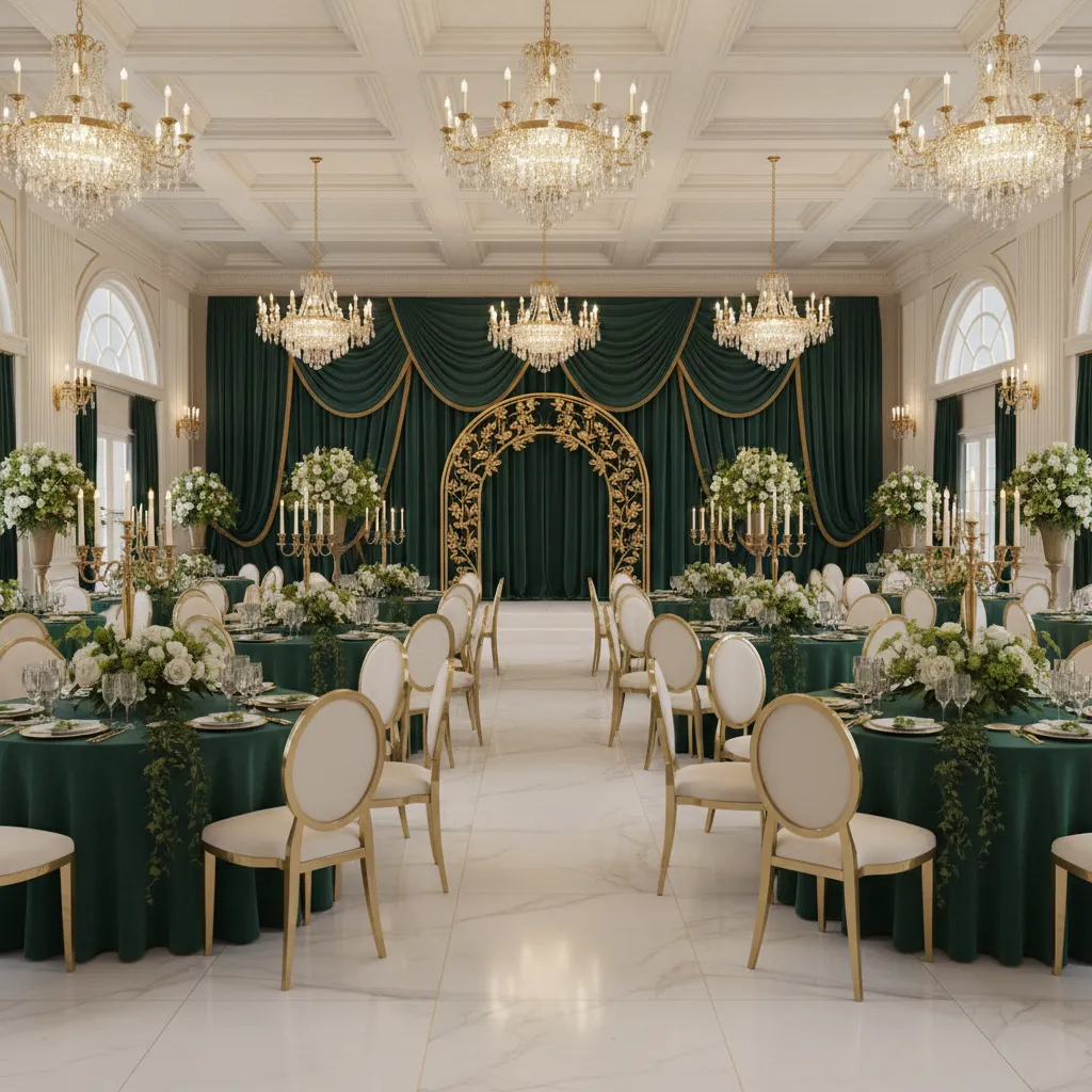 How to Optimize Emerald Banquet Hall Decor for Different Venue Sizes